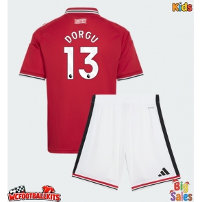 Manchester United Patrick Dorgu #13 Replica Home Stadium Kit for Kids 2026-27 Short Sleeve (+ pants)